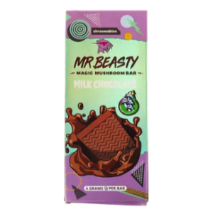 Mr. Beasty Milk Chocolate 4G Mushroom Chocolate Bars - Mr. Mushies