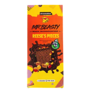 Mr. Beasty Reese's Pieces 4G Mushroom Chocolate Bars - Mr. Mushies